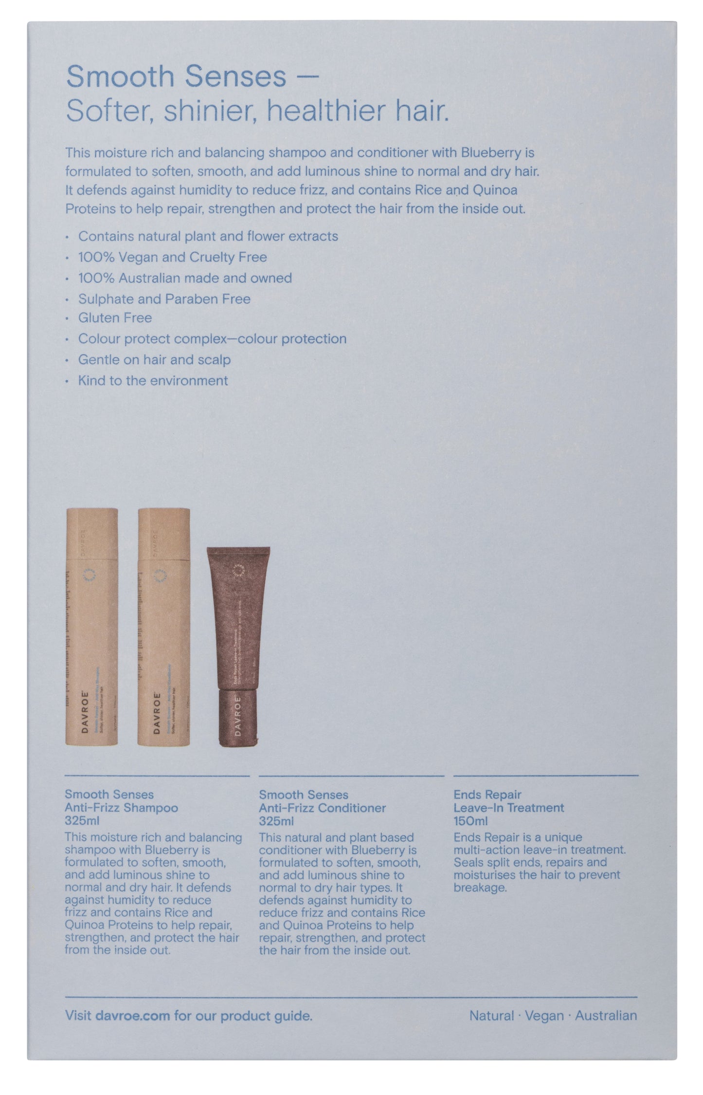 Davroe Smooth Senses & Ends Repair Leave in Treatment Pack