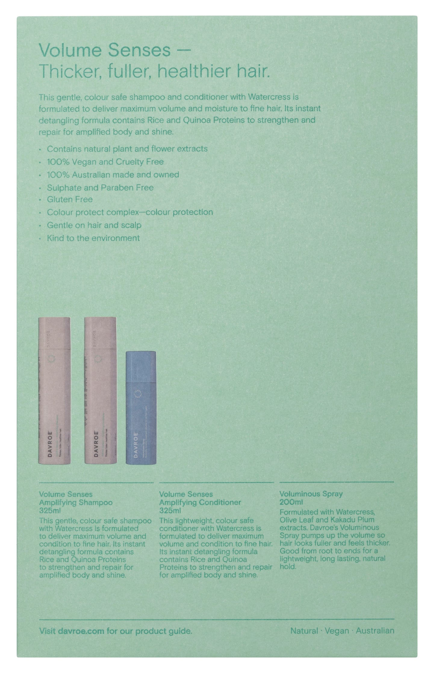 Davroe Volume Senses & Voluminous Spray Pack