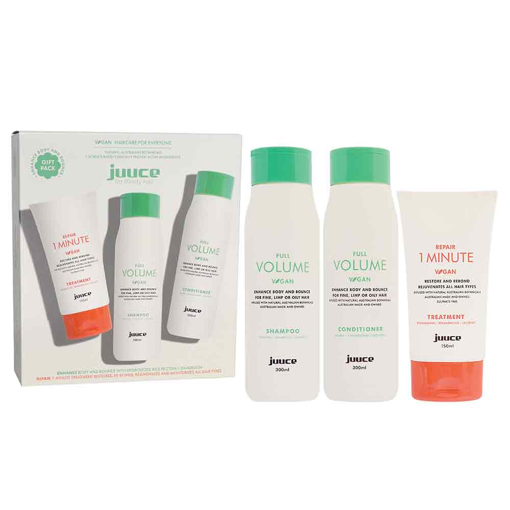 Juuce Volume Trio Shampoo, Conditioner, Treatment Pack
