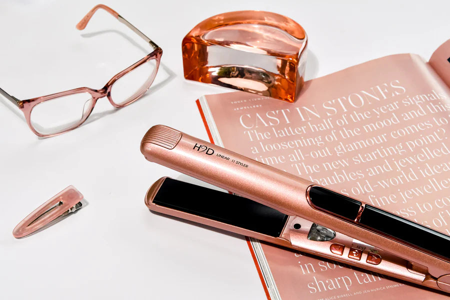 H2D Rose Gold Linear 11 Professional Hair Straightener