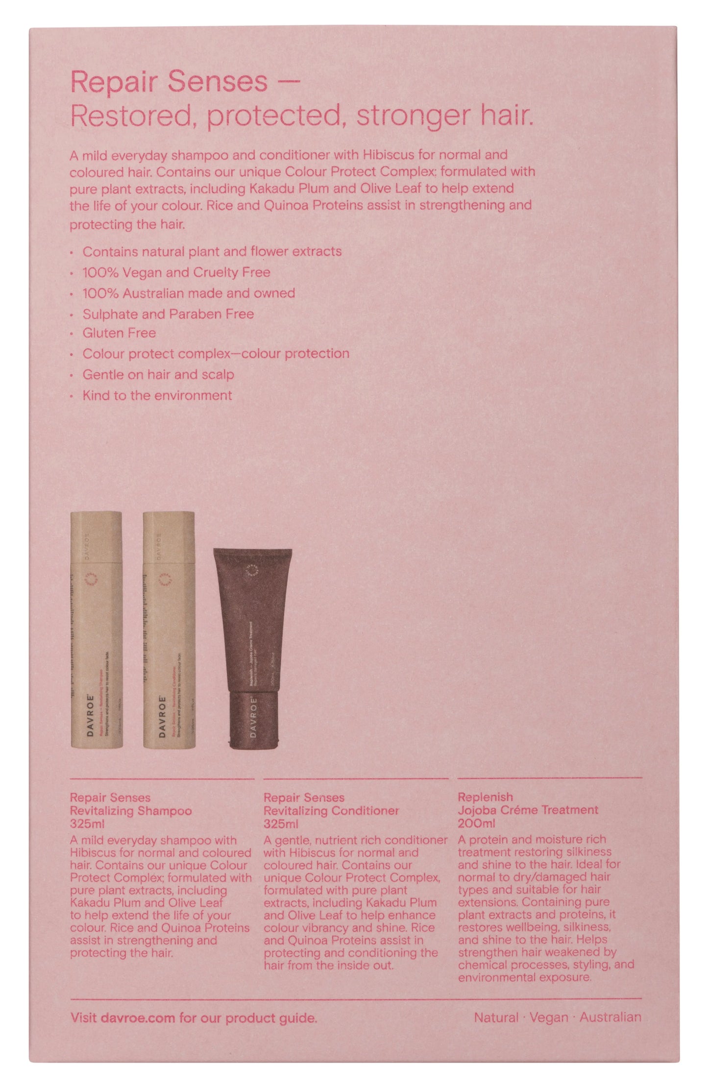 Davroe Repair Senses & Replenish Jojoba Creme Treatment Pack
