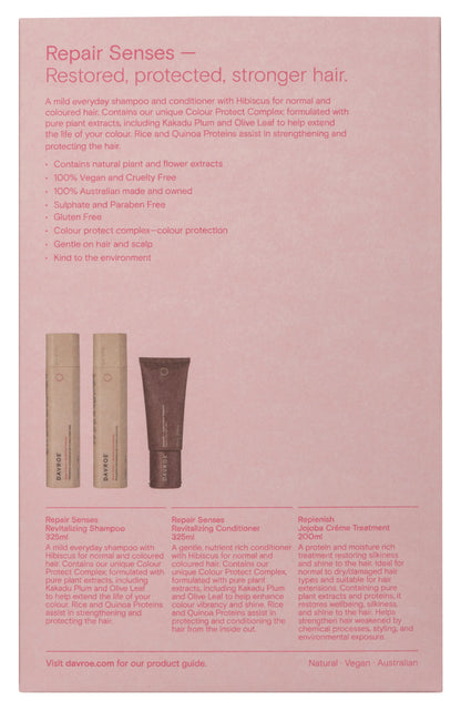 Davroe Repair Senses & Replenish Jojoba Creme Treatment Pack