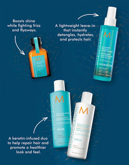 Moroccanoil Repair  quad Pack with Bag